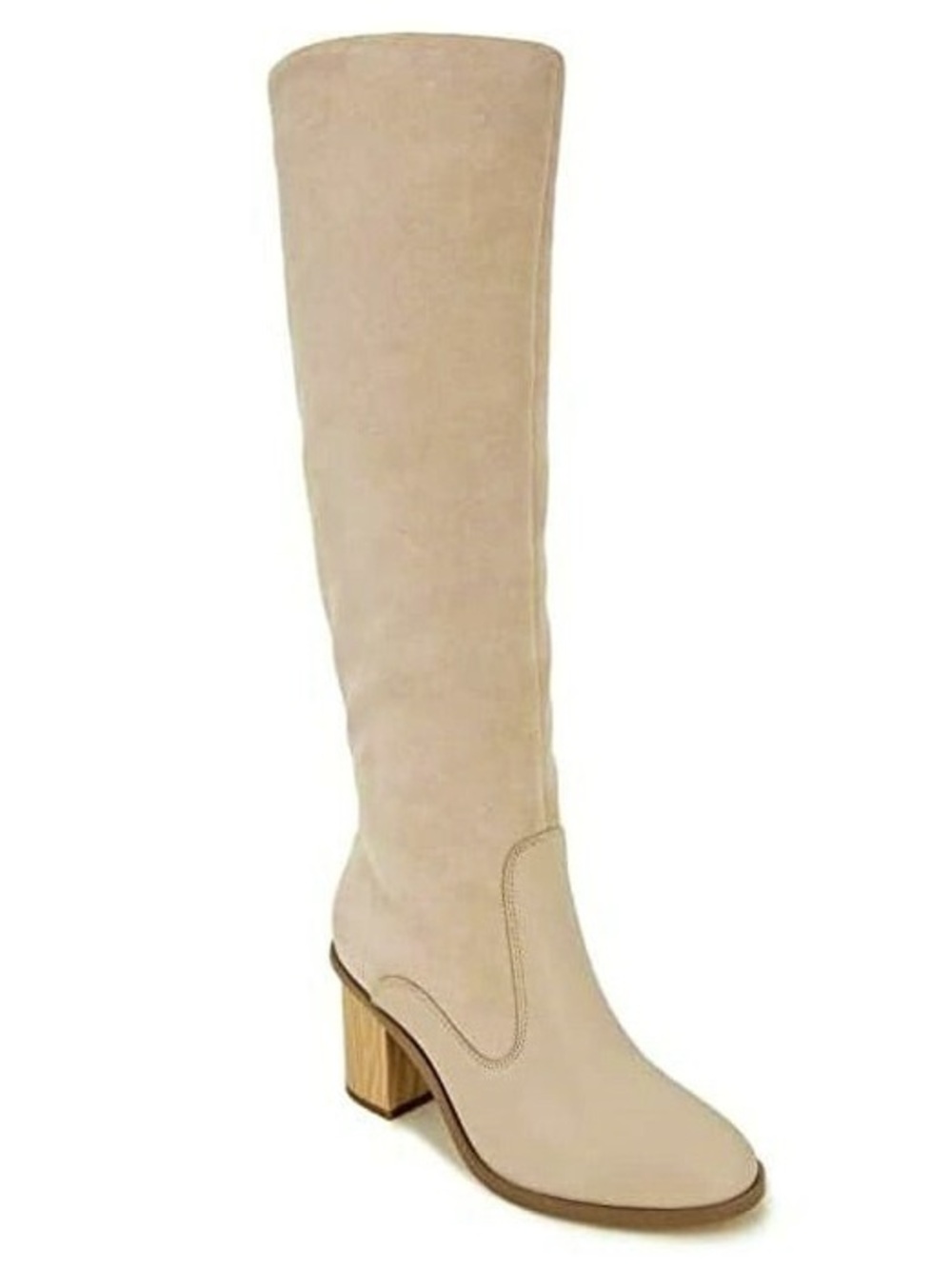 Splendid Meadow Knee High Boots in Light Beige Tapioca Suede, Size 8.5, NWT $225